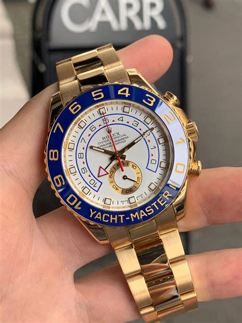 rolex 18 karat yellow gold yachtmaster|rolex yachtmaster 2 gold price.